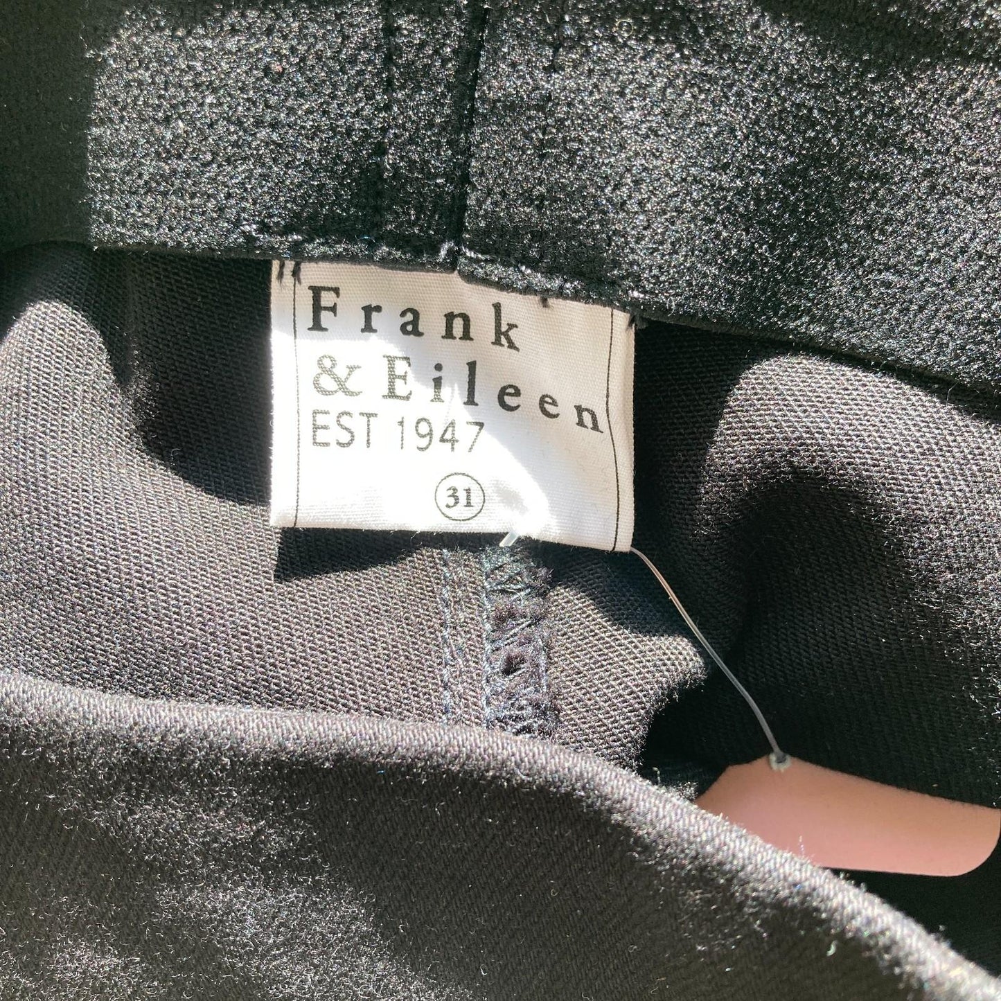 31 - Frank & Eileen Black Illusion Crop Flare Pull-On Women's Jean 4427SC