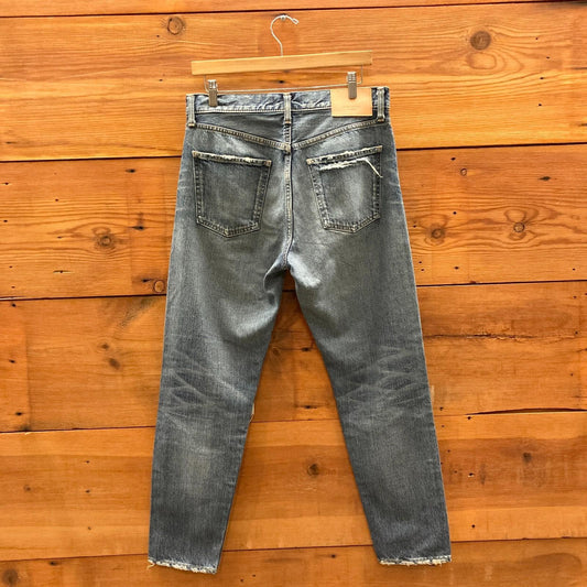 28 - Moussy Vintage Made in Japan Button Fly Ripped Knee Jeans 1120PK