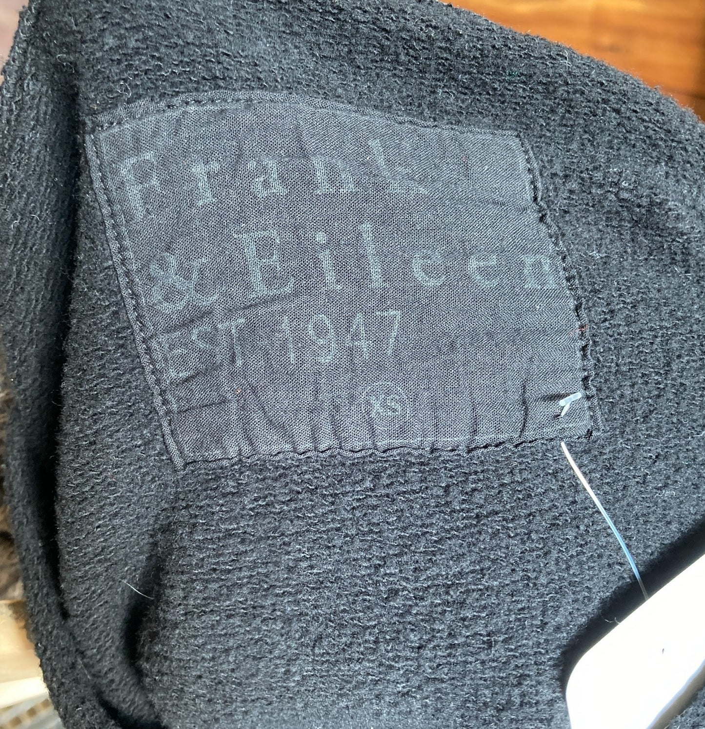 XS - Frank & Eileen Black Tee Lab Rolled Hem Pullover Sweatshirt 0813CP