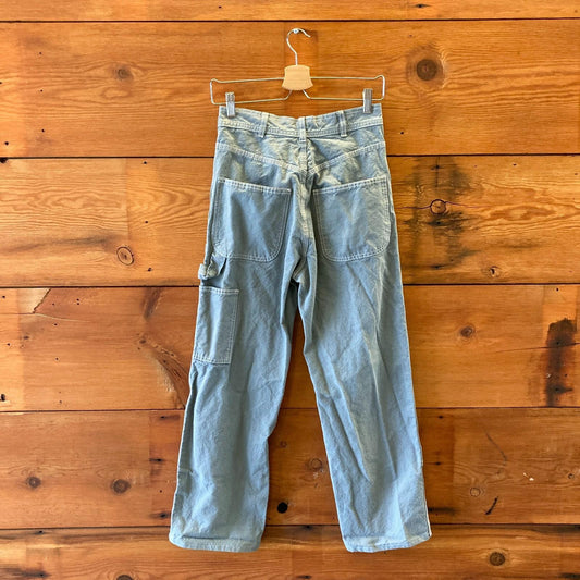 4 - Jesse Kamm Blue Contrast Stitch Double Knee Carpenter Pants 0312IG