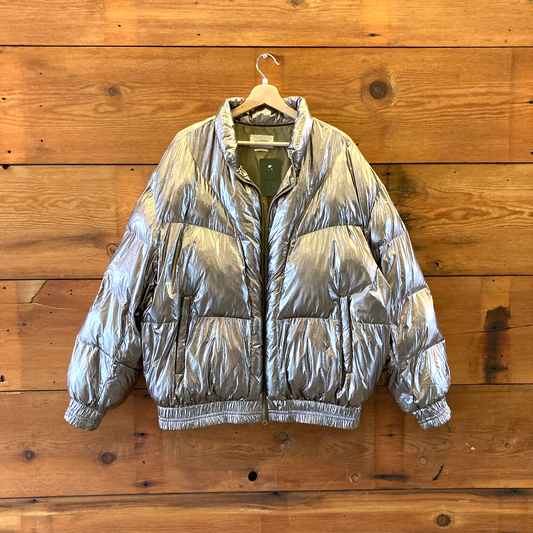 42 / XL - Isabel Marant Etoile Metallic Kristen Puffer Jacket Winter Coat 1107VL