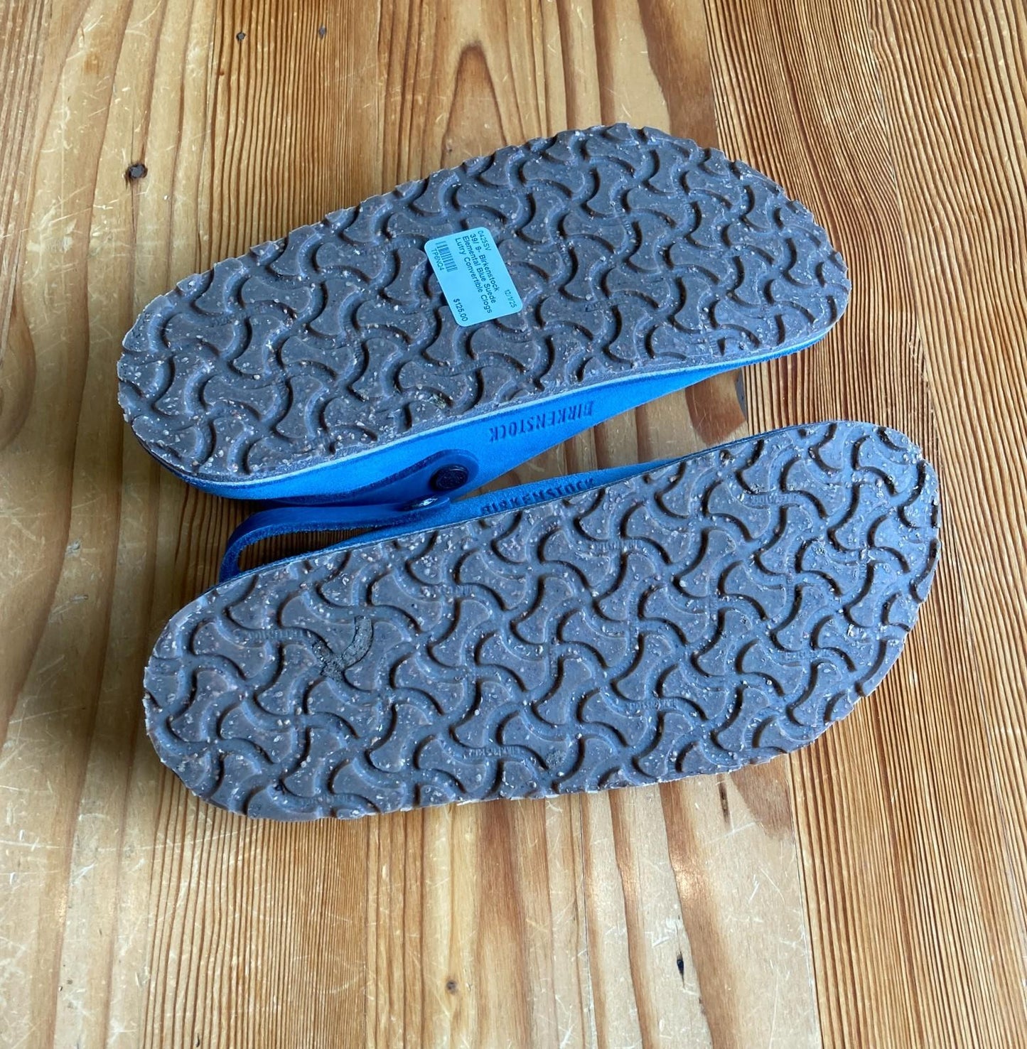 39/ 9- Birkenstock Elemental Blue Suede Lutry Convertible Clogs Shoes NEW 0425SV