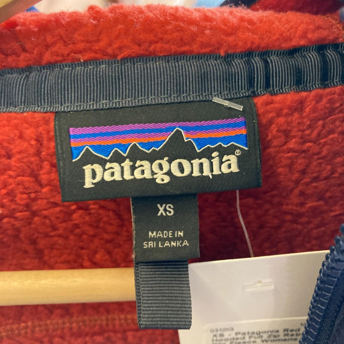 XS - Patagonia Red Hooded Full Zip Retro Pile Fleece Womens Hoody Jacket 0312IG