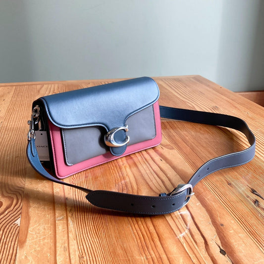 Coach Tabby Shoulder Bag 26 In Colorblock Crossbody Bag Purse NEW w/ Box 0322AS
