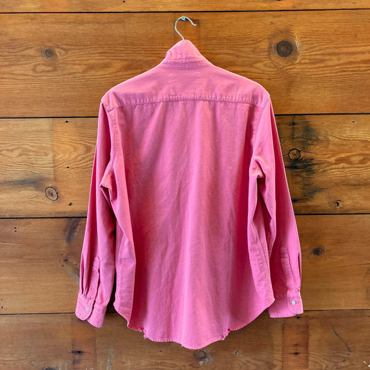M - Frank & Eileen Pink Long Sleeve Button Front 'Eileen' Shirt Top 0222MF