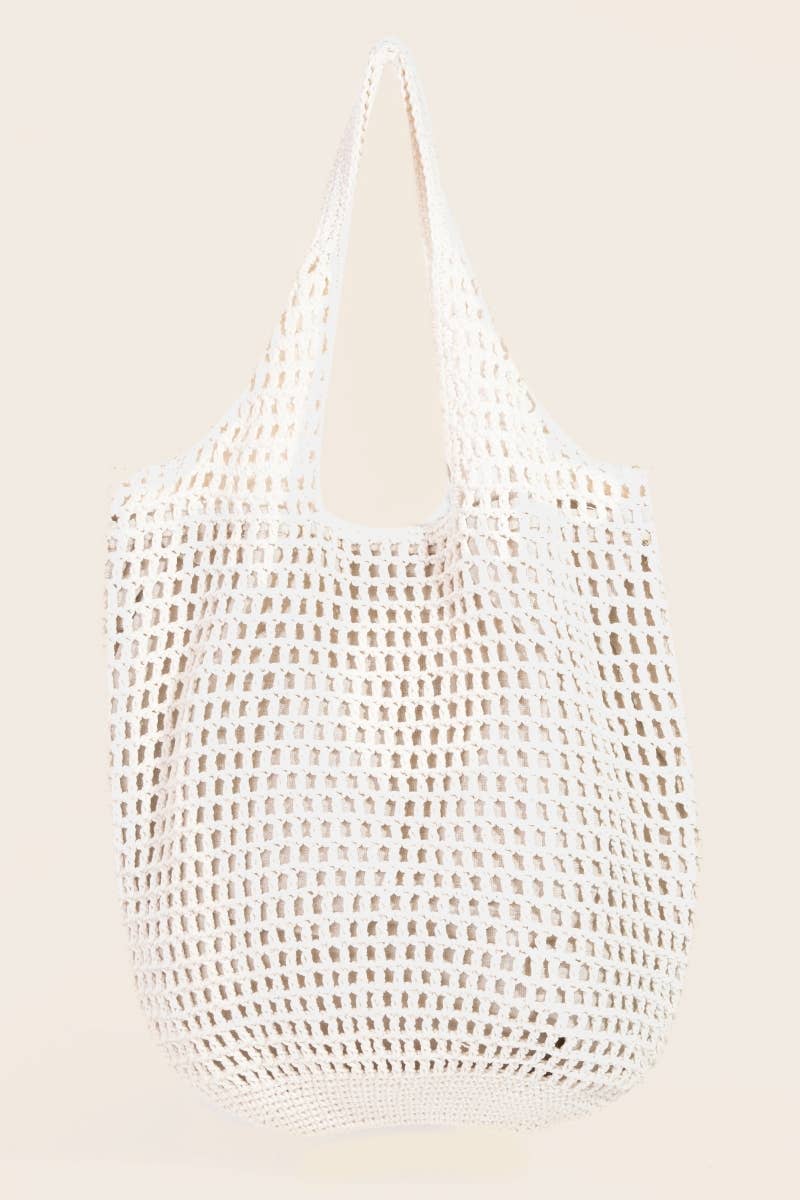 Braided Mesh Hobo Shoulder Tote Bag: IV