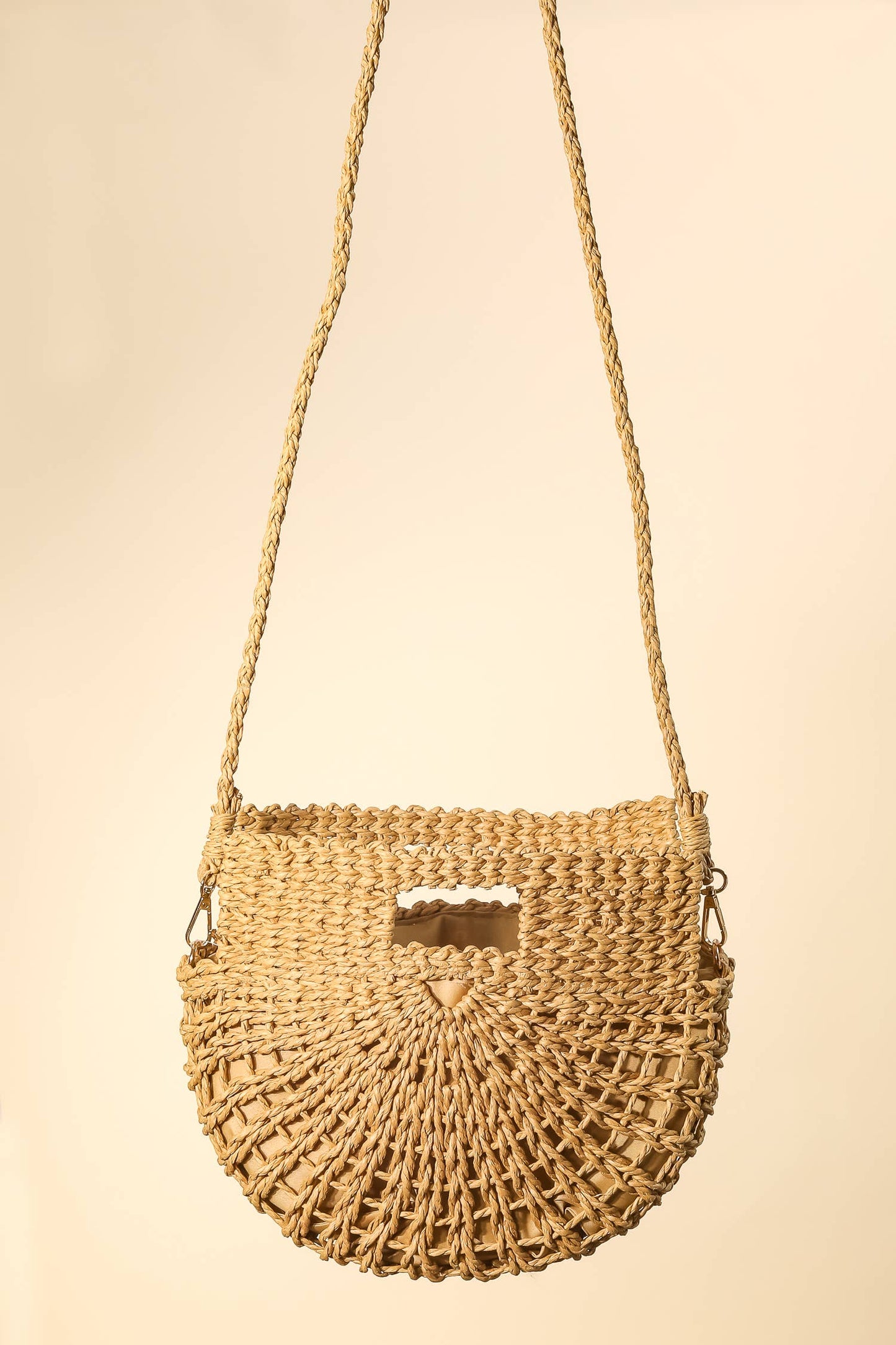 Braided Semi Circle Tote Bag: TA