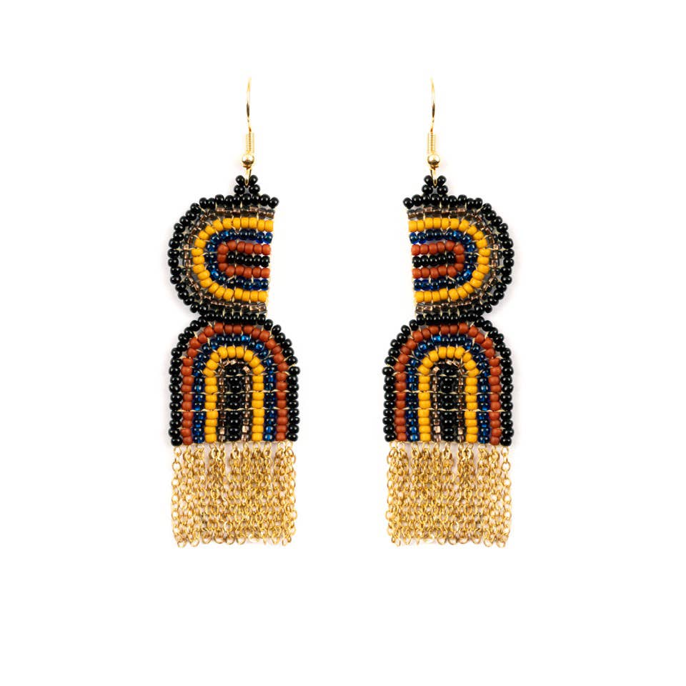 U Turn Earrings: Deep Pop