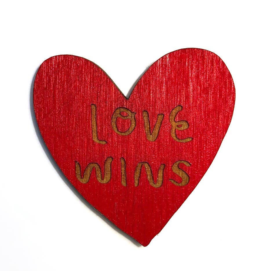 SnowMade - Love Wins Magnet: Red