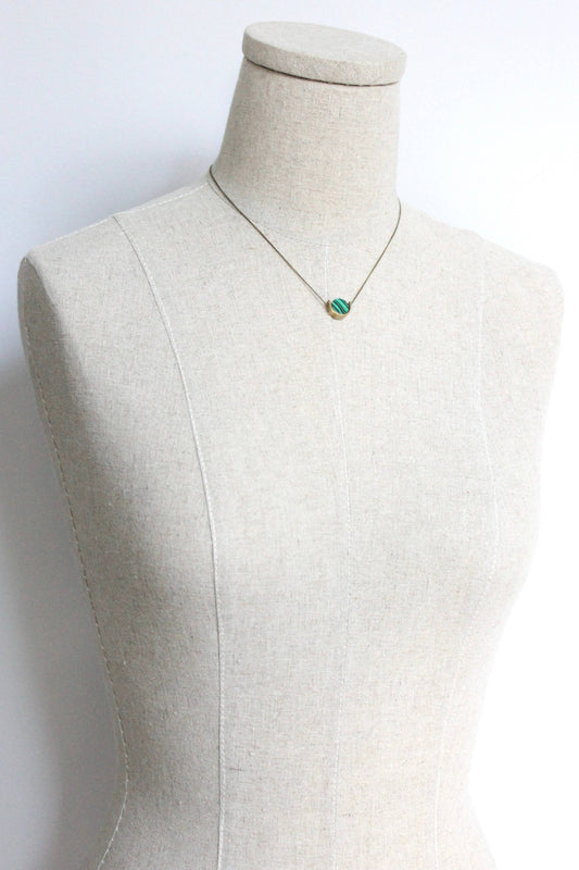David Aubrey Jewelry - JLT216 malachite mini necklace