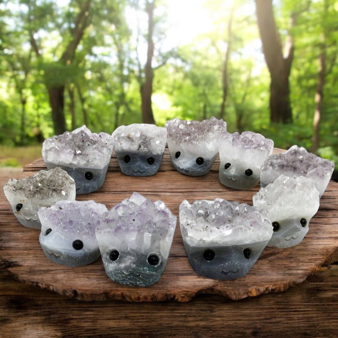 Wax Apothecary - NEW Agate Amethyst Buddy Crystal Cluster Rock Friends ๐โจ