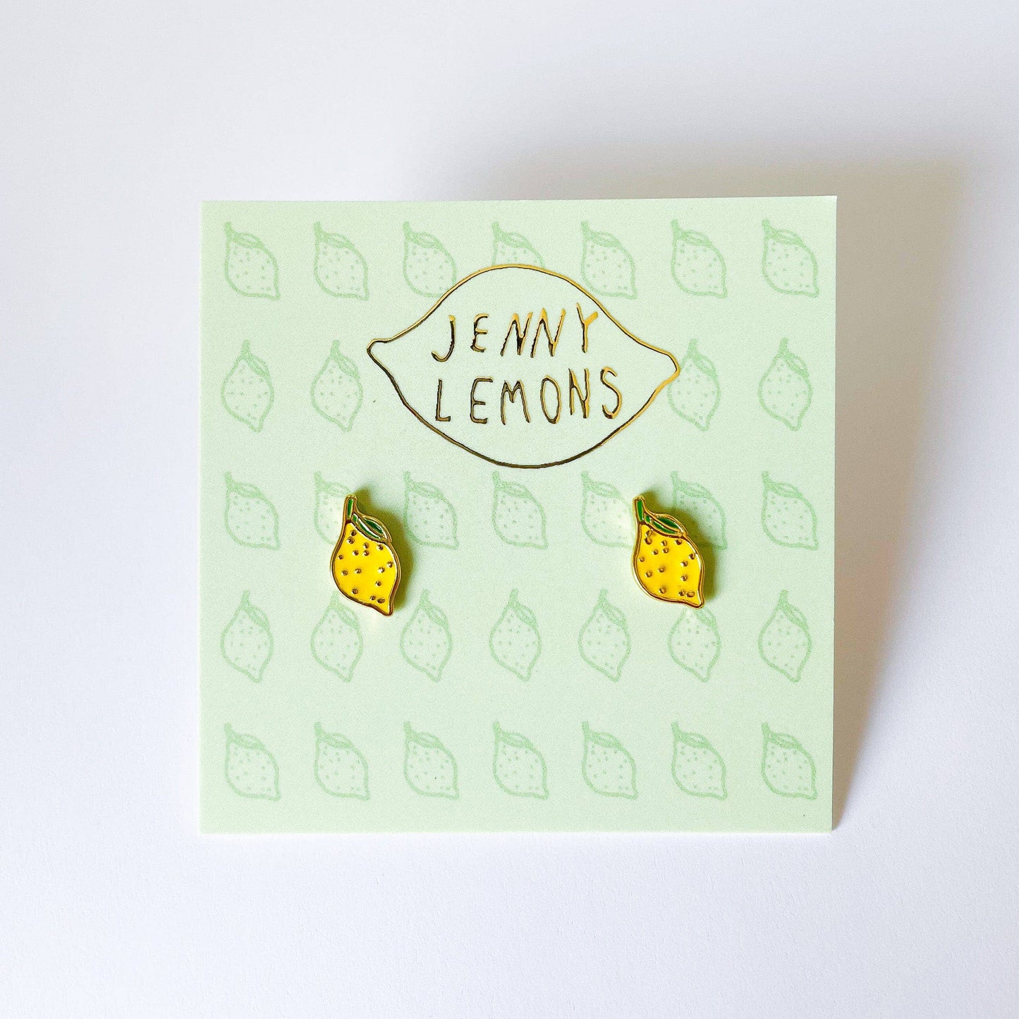 Jenny Lemons - Lemon Enamel Earrings