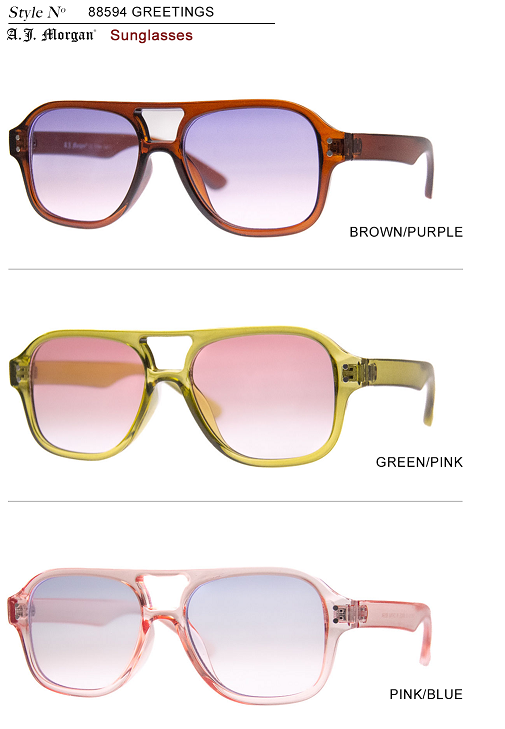 Greetings - Sunglasses: Brown/Purple