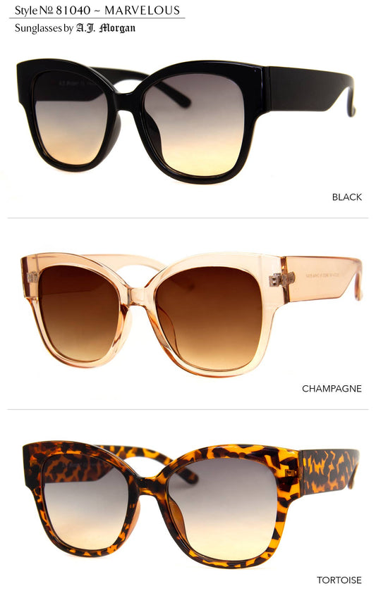 A.J. Morgan - Marvelous - Sunglasses: TORTOISE