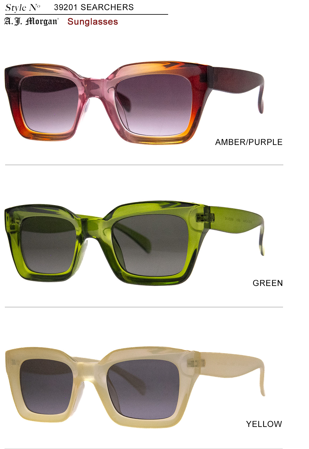 Searchers - Sunglasses: AMBER/PURPLE
