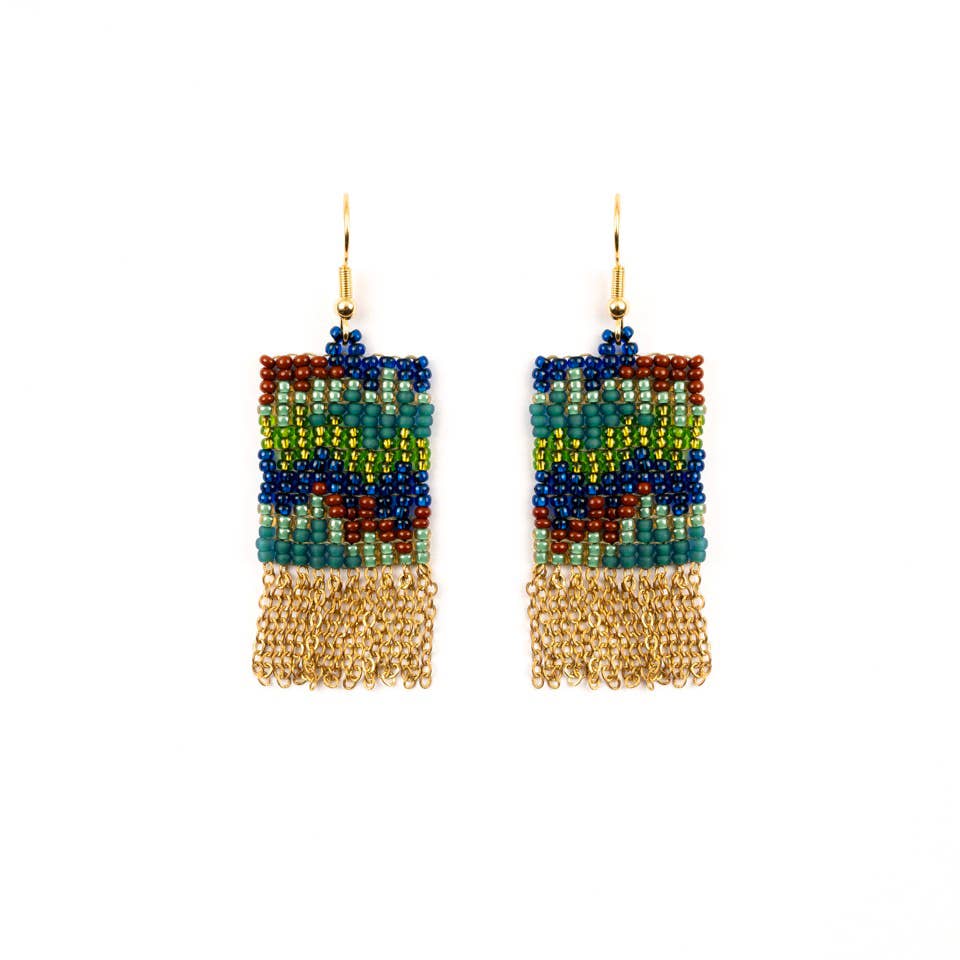 Rhythm Fringe Earrings: Midnight