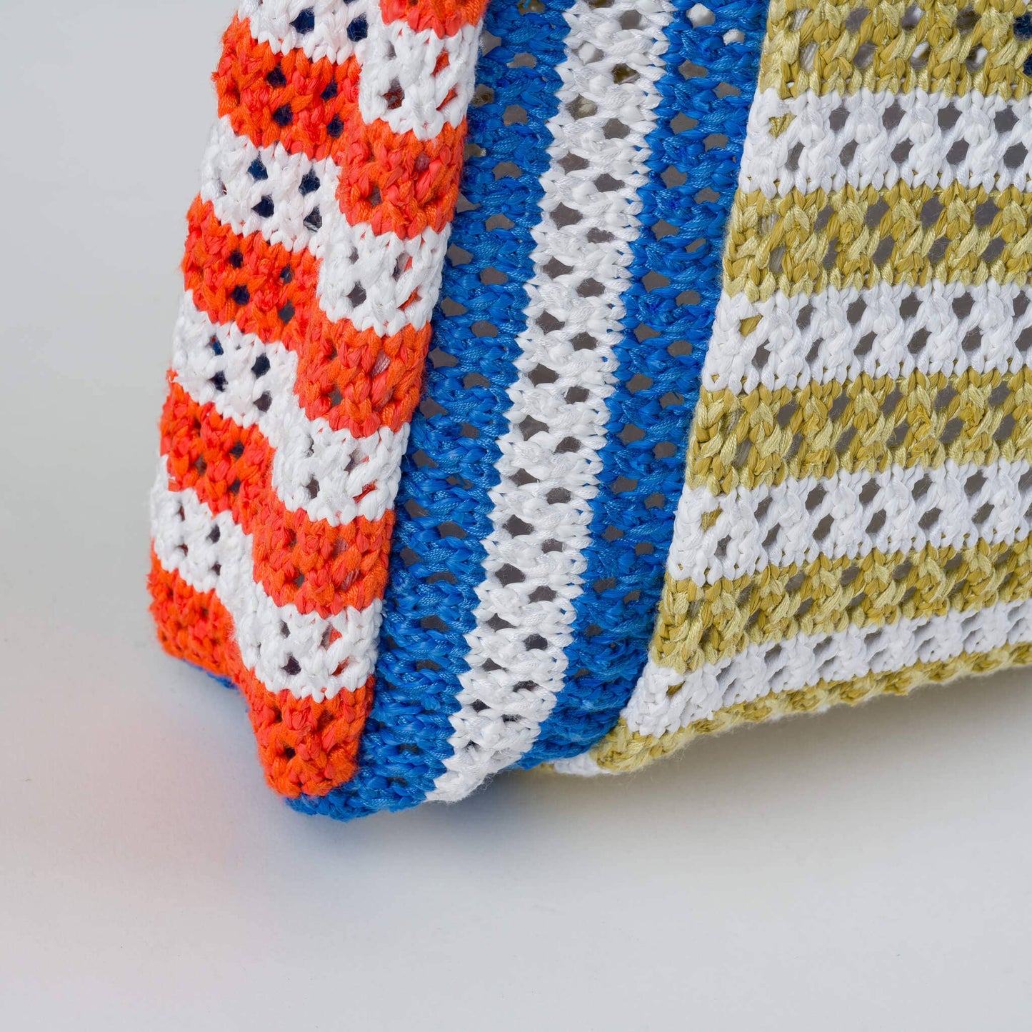 Stripe Mini Raffia Bag: Kelly Lilac