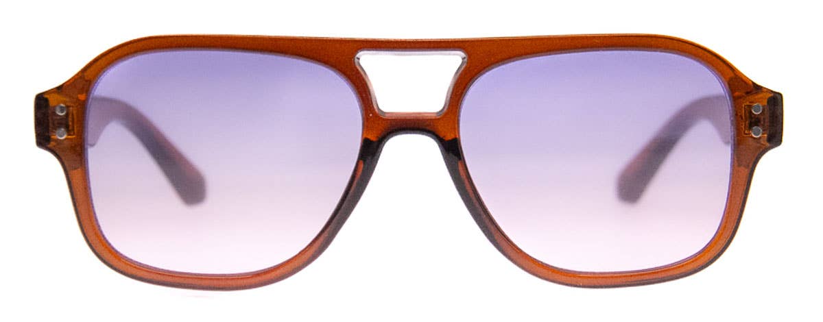 Greetings - Sunglasses: Brown/Purple