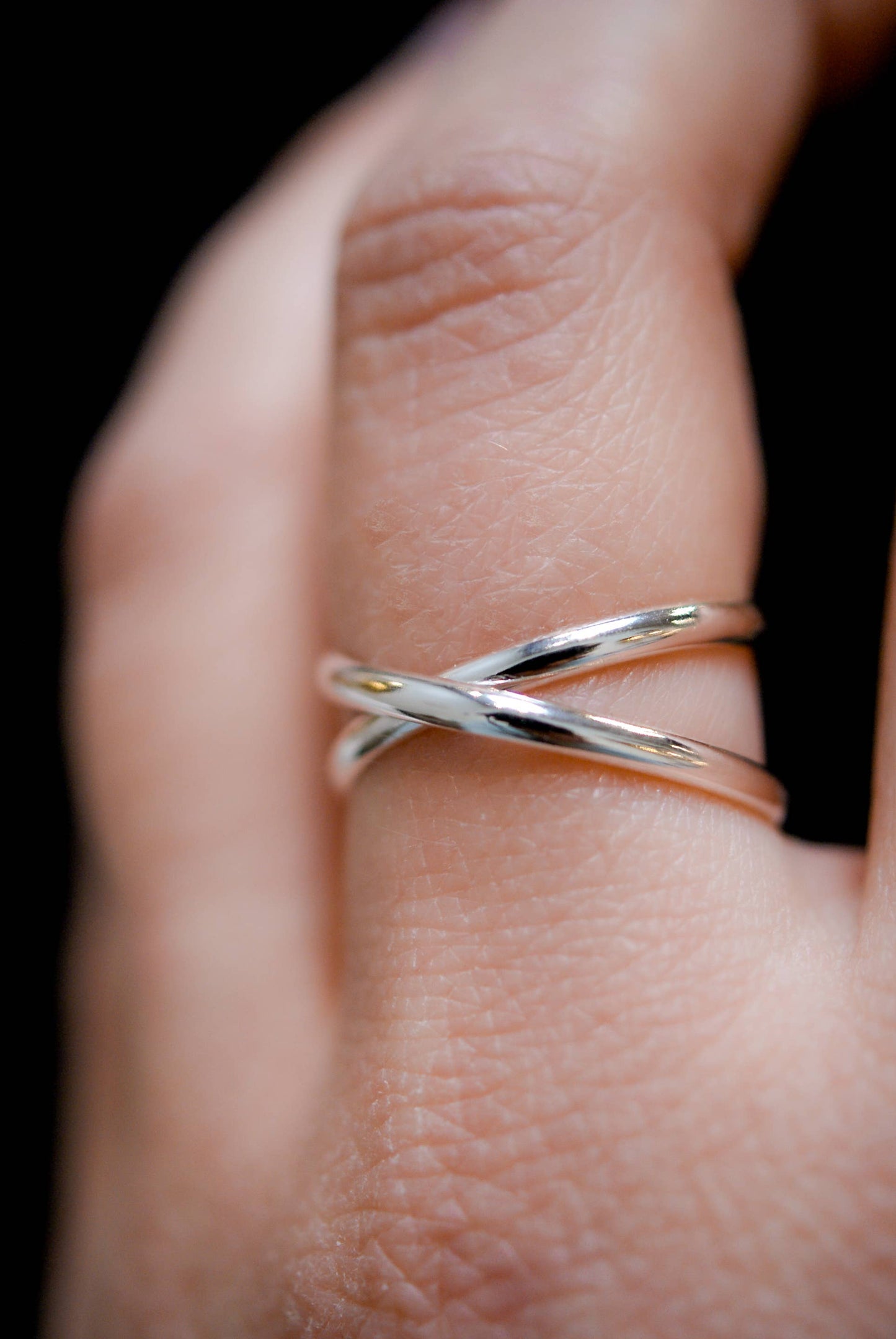 Hannah Naomi - Infinity X-Ring, 14K Rose Gold Fill: 6