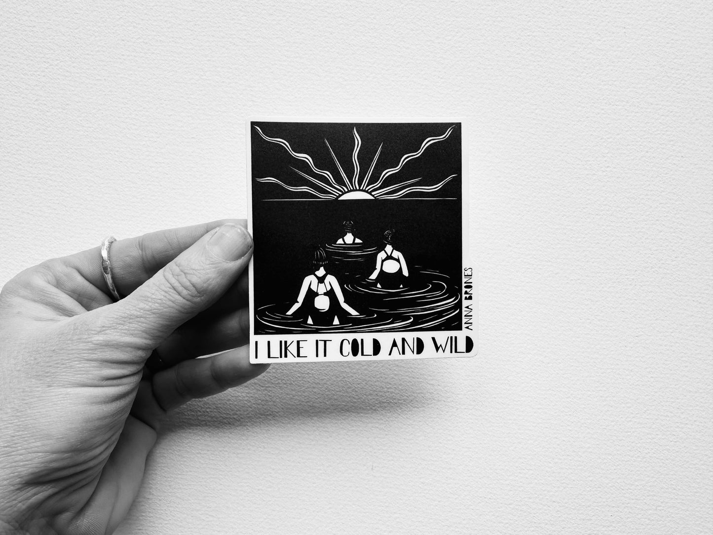 "I Like It Cold and Wild" Sticker