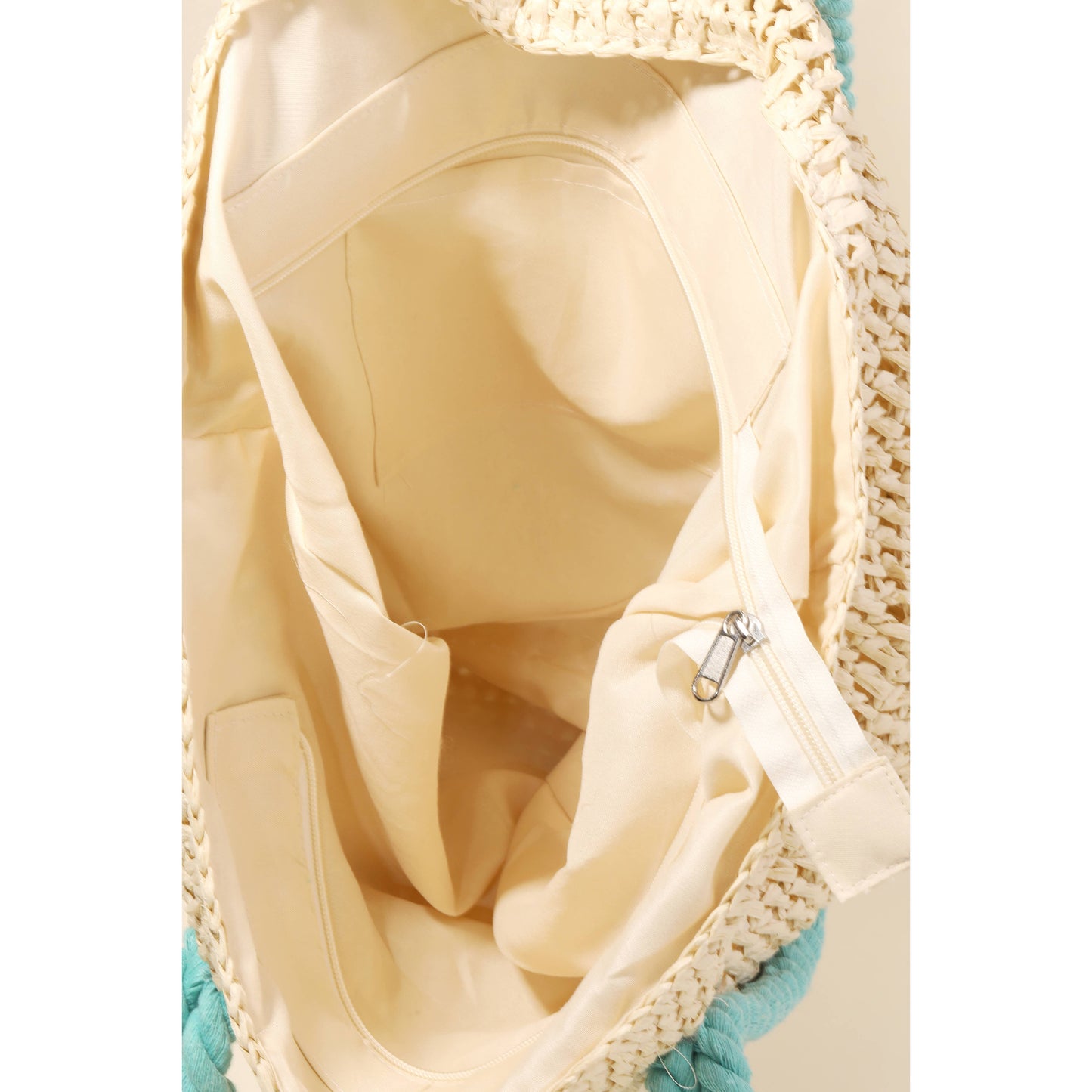 Anarchy Street - Rope Handle Straw Braided Tote Bag: KA
