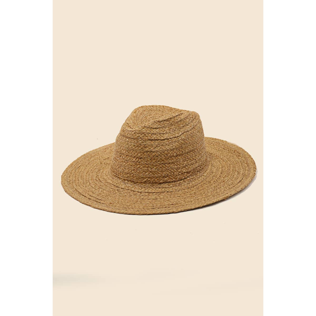 Anarchy Street - Straw Braid Flat Brim Sun Hat: TA