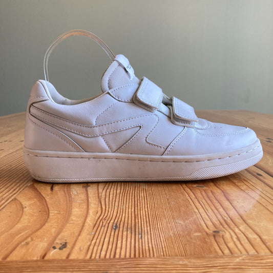 Rag & Bone White Leather Retro Court Sneakers Shoes - Size 39 / 8.5 - 1107KK