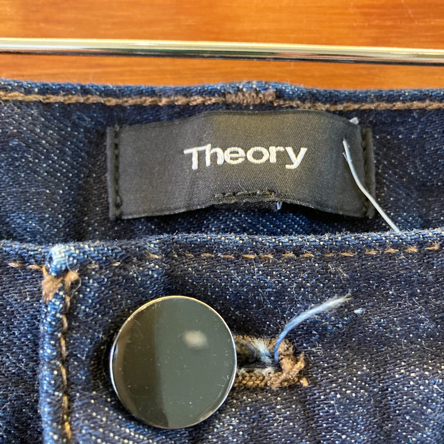 Theory Dark Wash New Street Wash Wide Crop Jeans - Size 28 - 0617RF
