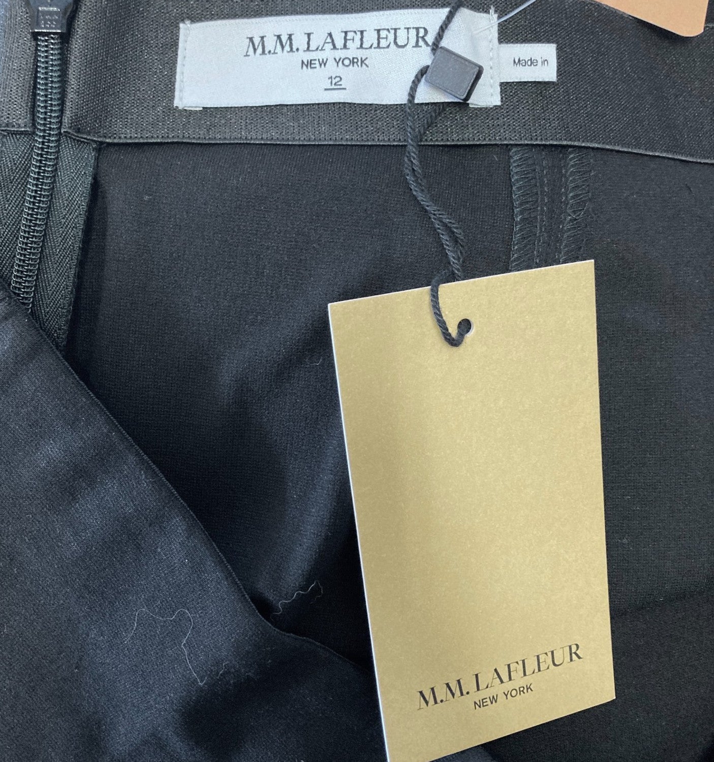 12 - M.M. Lafleur Black NEW Ponte Knit Astor 2.0 Skirt 0416JW