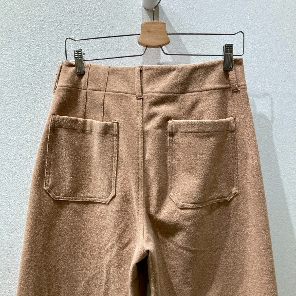 Maeve Anthropologie Tan Brushed Flannel Wide Leg Pants - Size 30 - 0531AF