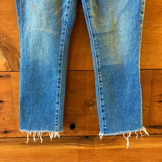 Frank & Eileen Blue Denim Cork Ankle Raw Hem Jeans - Size 29 - 0114VA