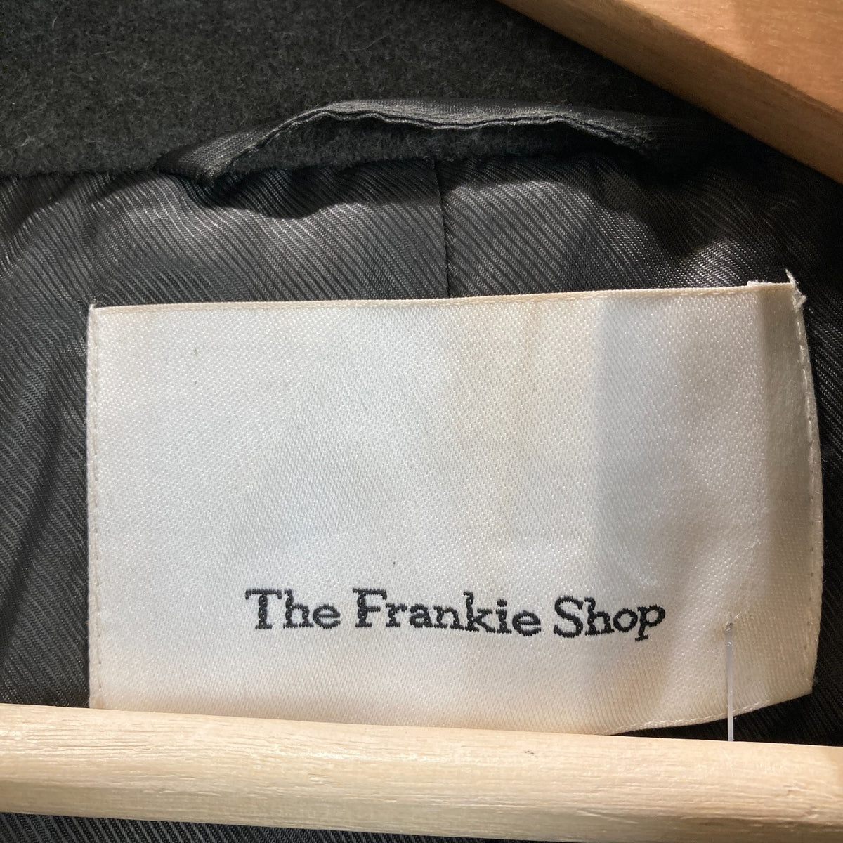 The Frankie Shop Dark Olive Wool Oversized Coat Jacket - Size XS/S MENS - 1012HA