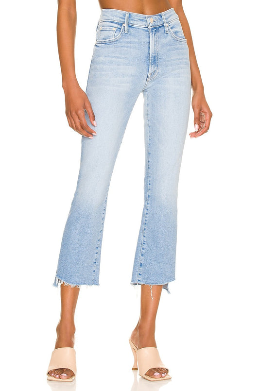 24 - Mother Light Limited Edition Wash The Insider Crop Step Fray Jeans 0203DE