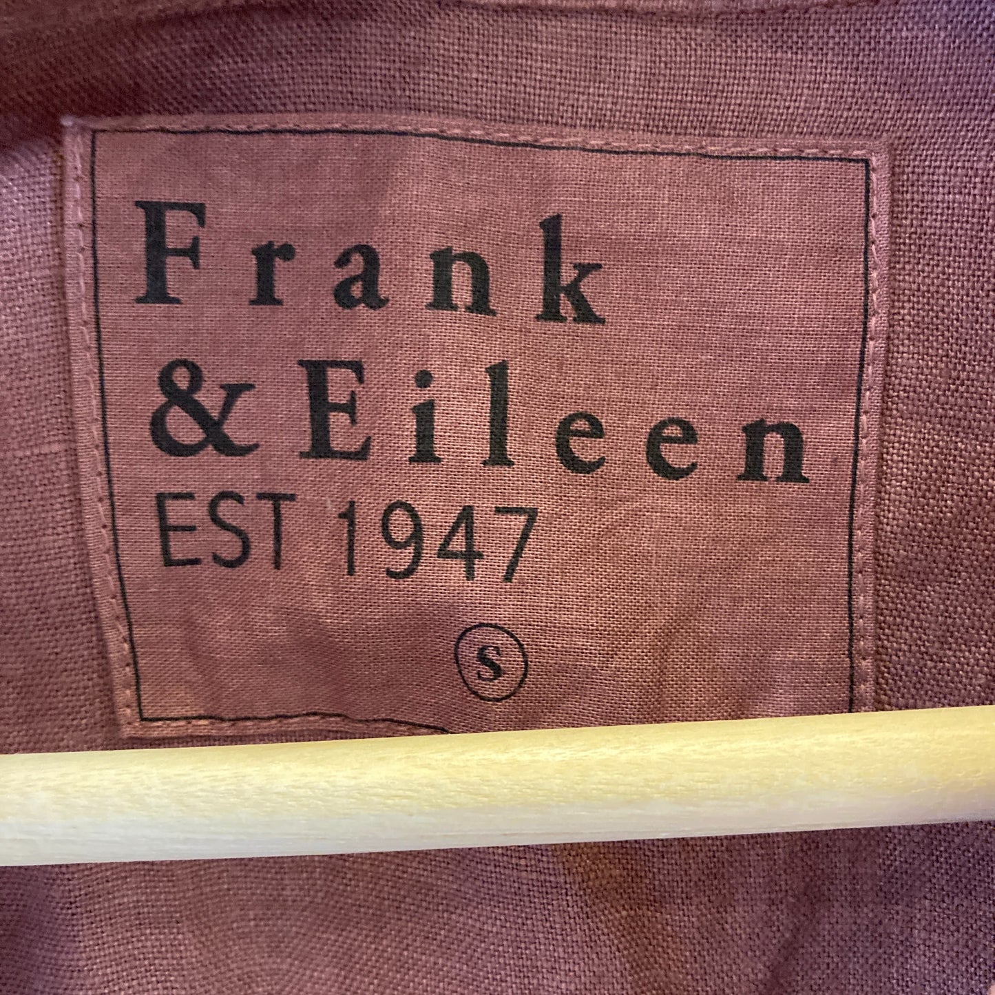 Frank & Eileen Mauve Rory Linen Button Front Maxi Shirt Dress - Size S - 0721DK
