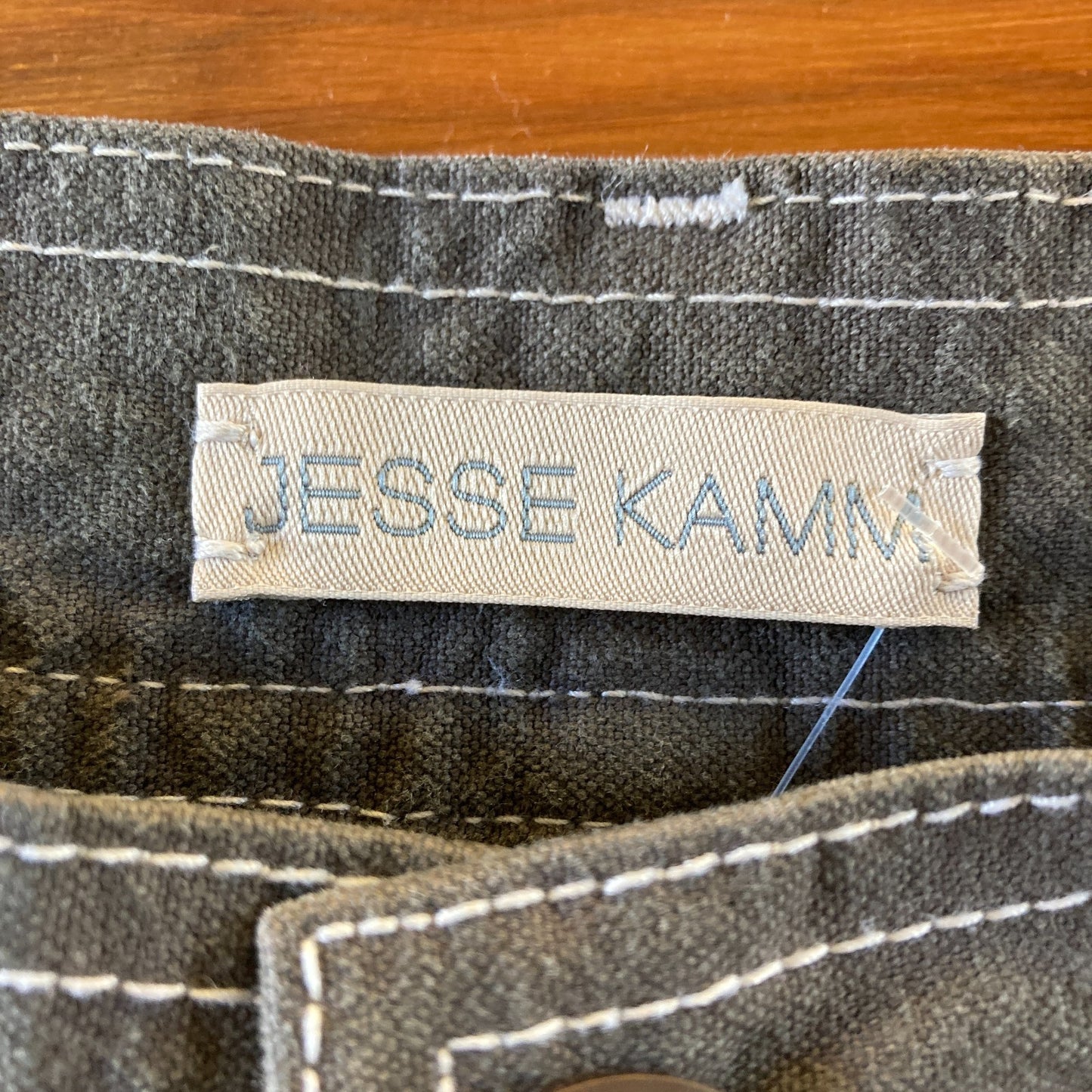 Jesse Kamm Gray Reinforced Knee Straight Leg Handy Jeans - Size 4 - 0312IG