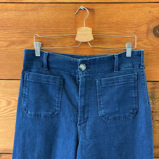 Maeve Anthropologie The Colette Dark Wash Crop Jeans - Size 31 Petite - 0610MB