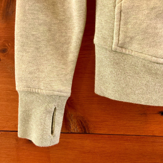 Lululemon Heather Green Soft Zip Front Scuba Hoodie Sweatshirt - Size 0 - 0703SC