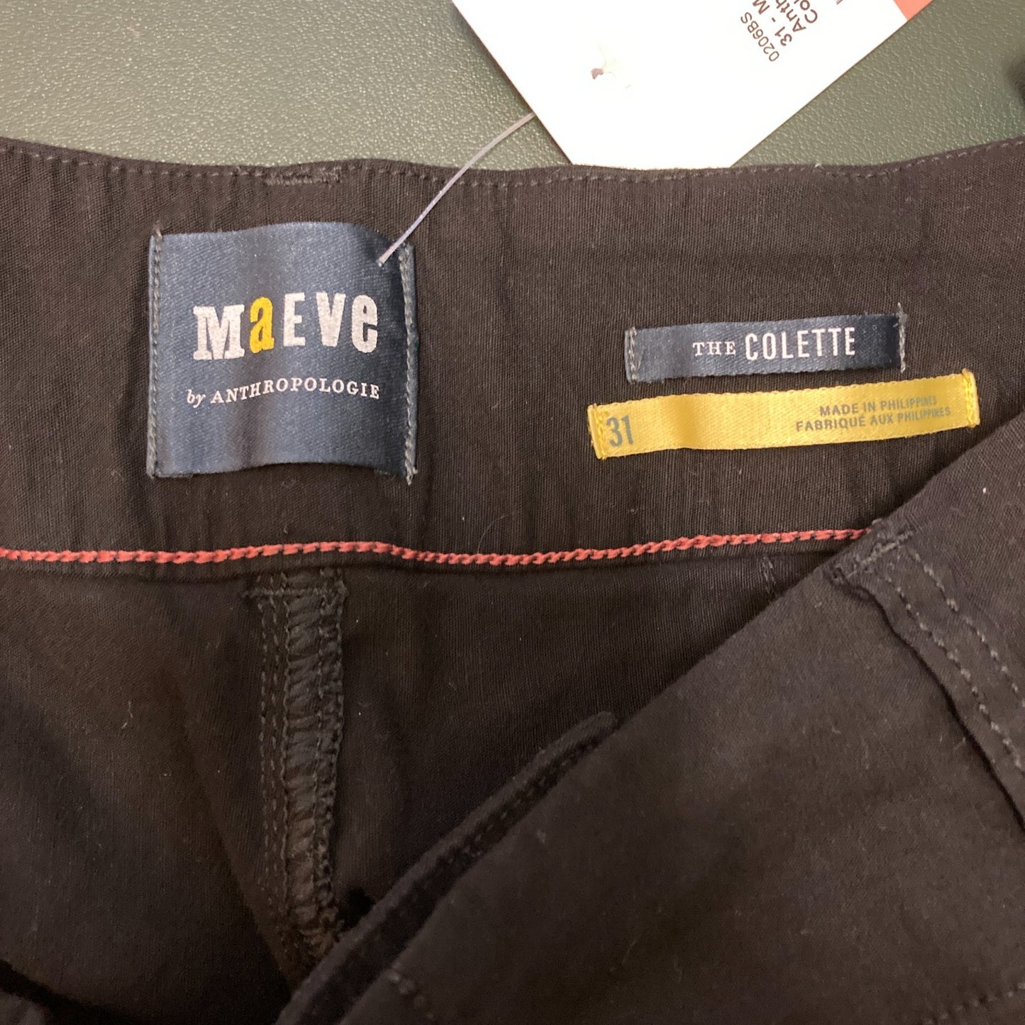 31 - Maeve Anthropologie Black Colette Cropped Wide Leg Trouser Pants 0206BS