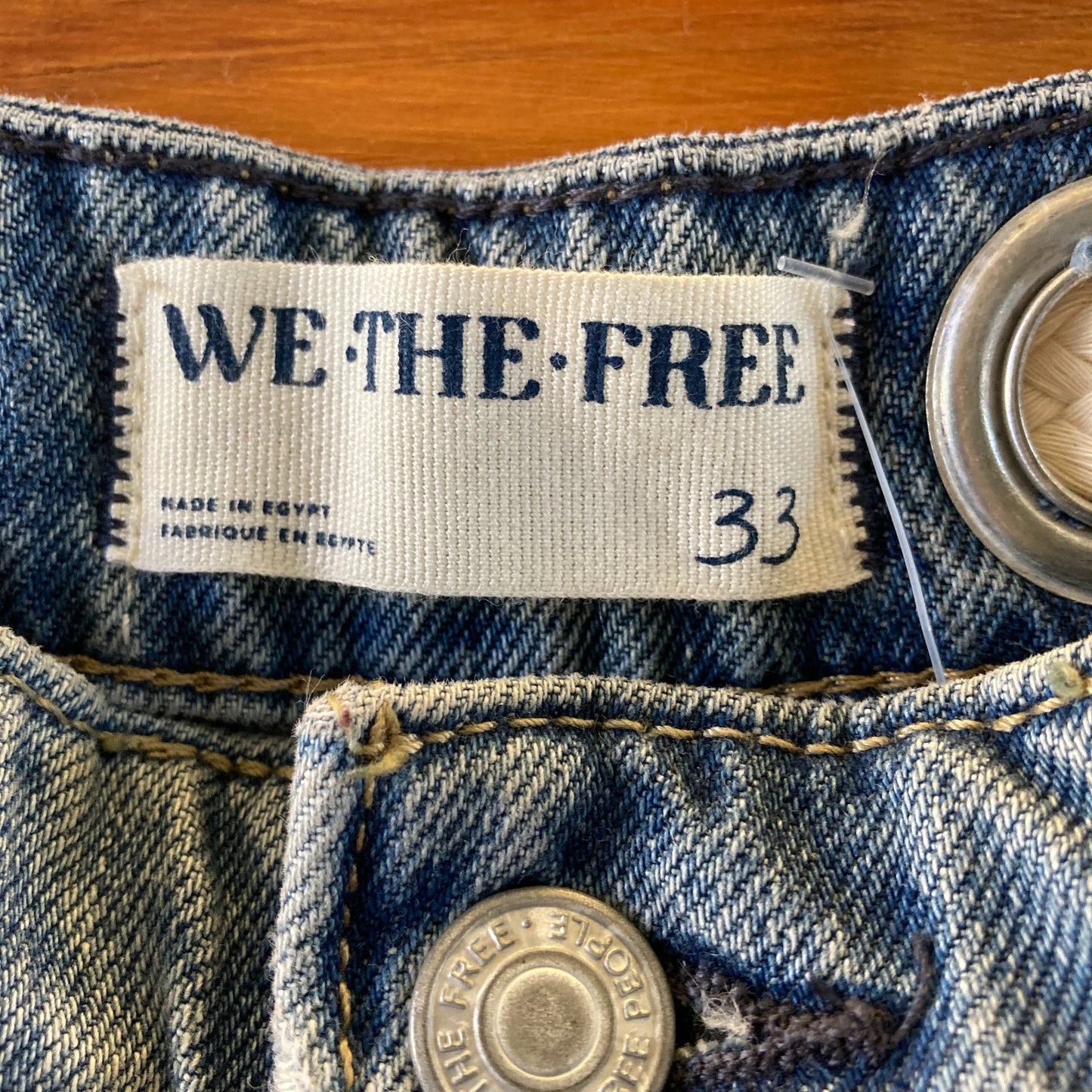 We The Free by Free People Moxie Paint Splatter Tie Waist Jeans - 0425SV