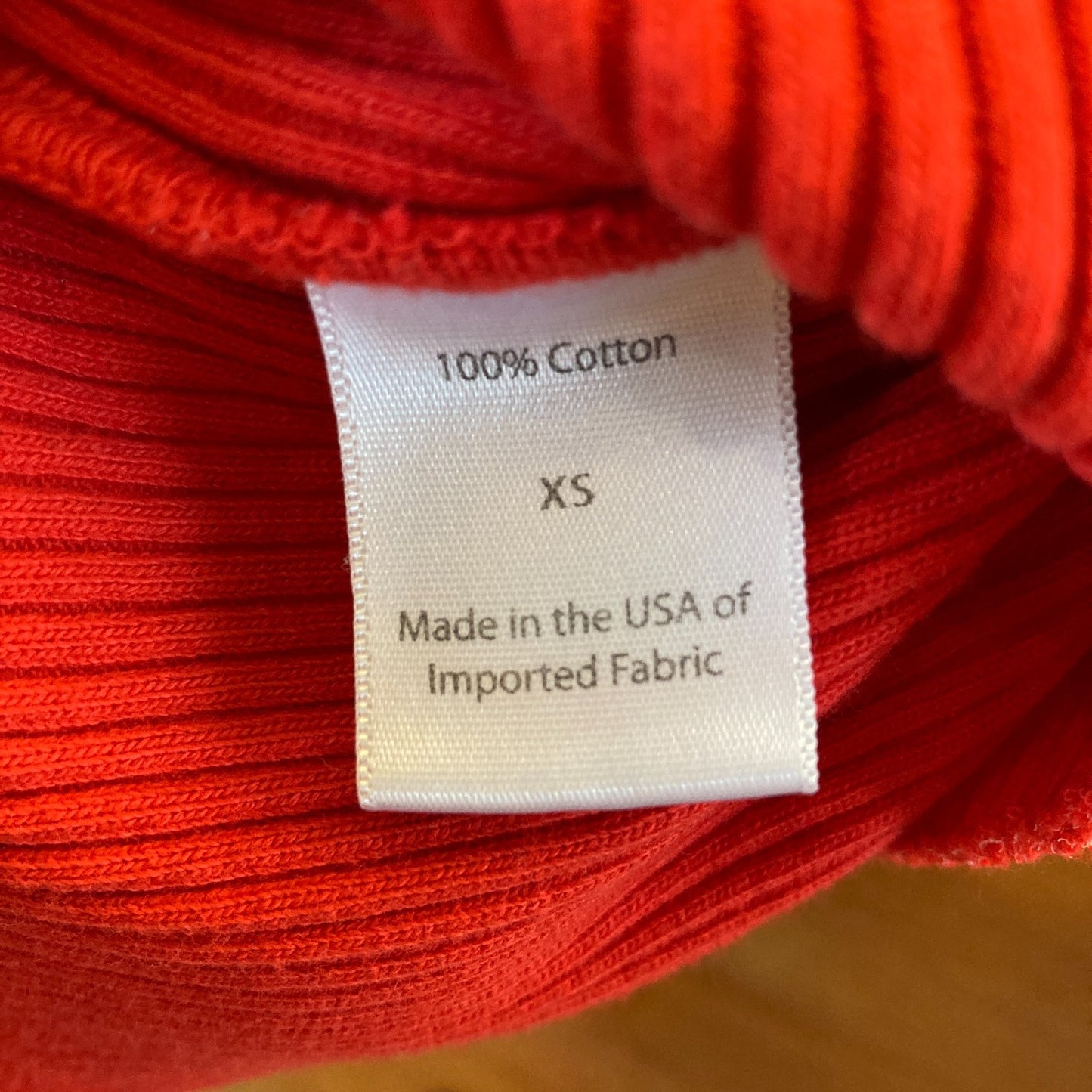 XS - Waltz Red Ribbed Knit NEW $120 Stretch Scoop Neck Tank Top 0312IG