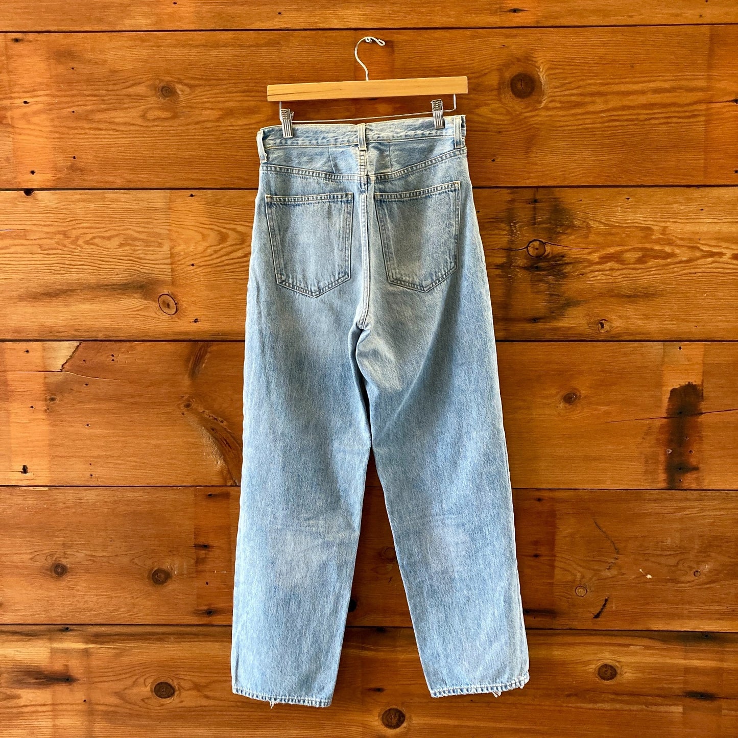 AGOLDE $198 Criss Cross Upsized Button Front Relaxed Jeans - Size 28 -1122KP