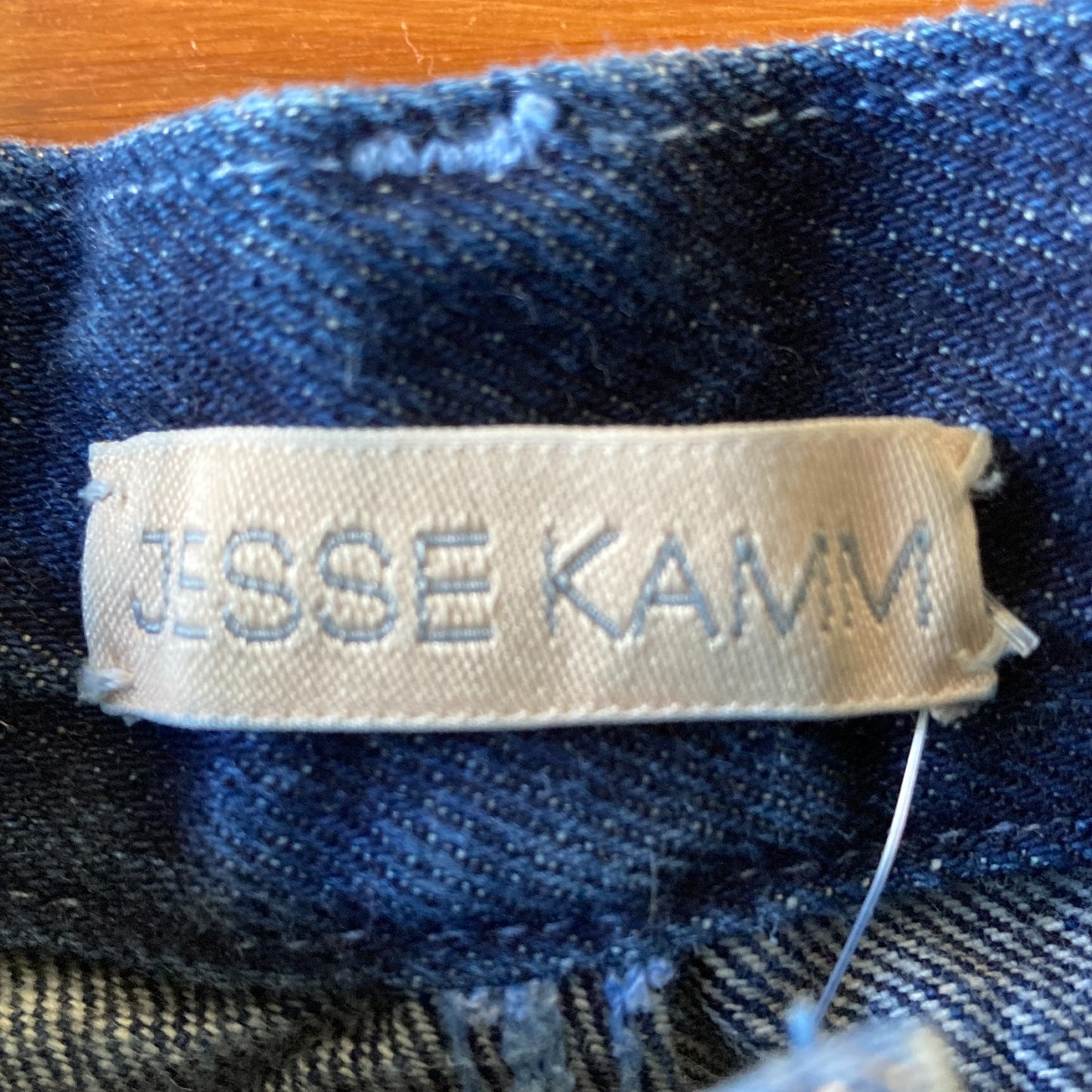 Jesse Kamm Dark Wash Reinforced Knee Straight Leg Handy Jeans - Size 6 - 0312IG