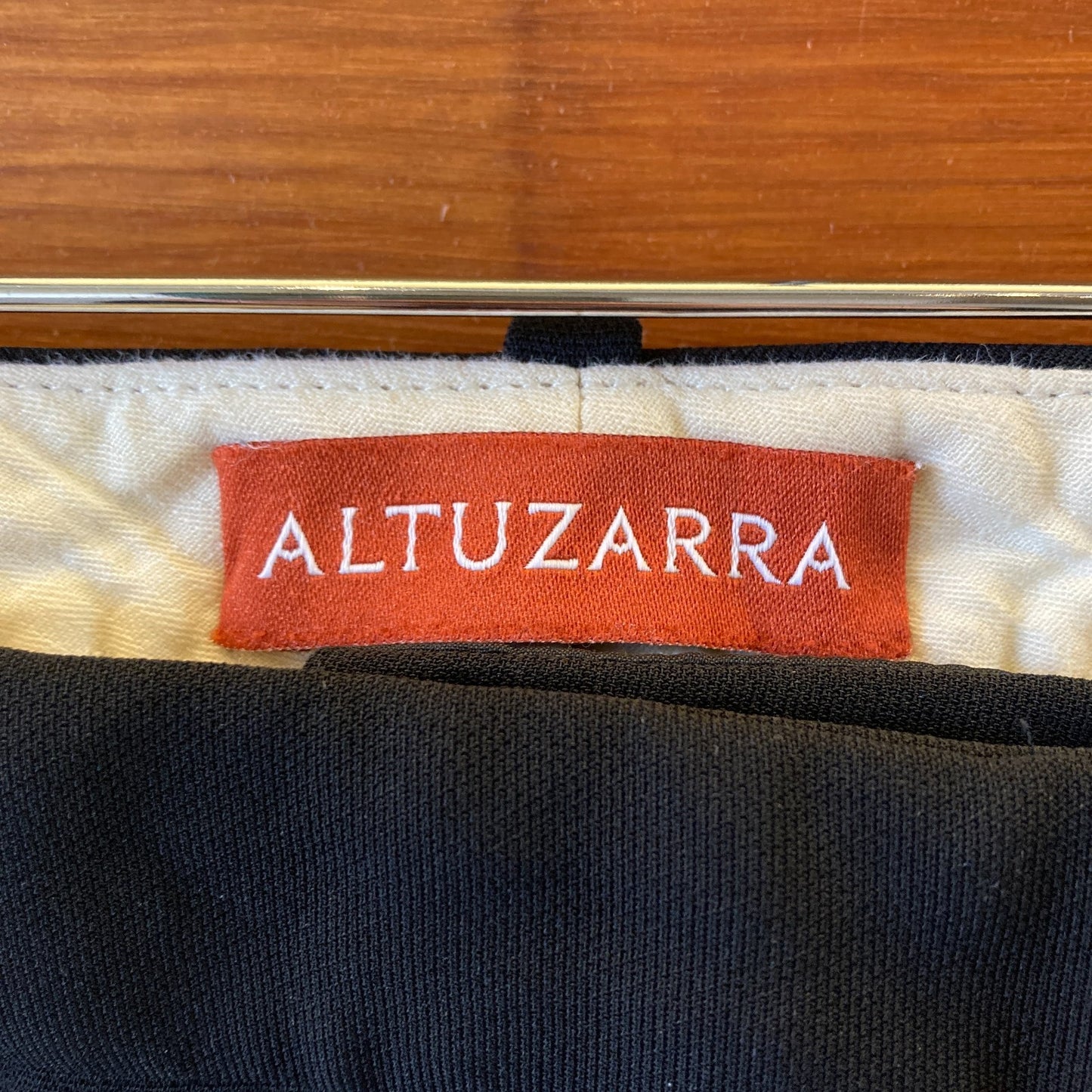 36 / S - Altuzarra Black Flat Front Cigarette Leg Ankle Crop Trouser Pant 0508DK