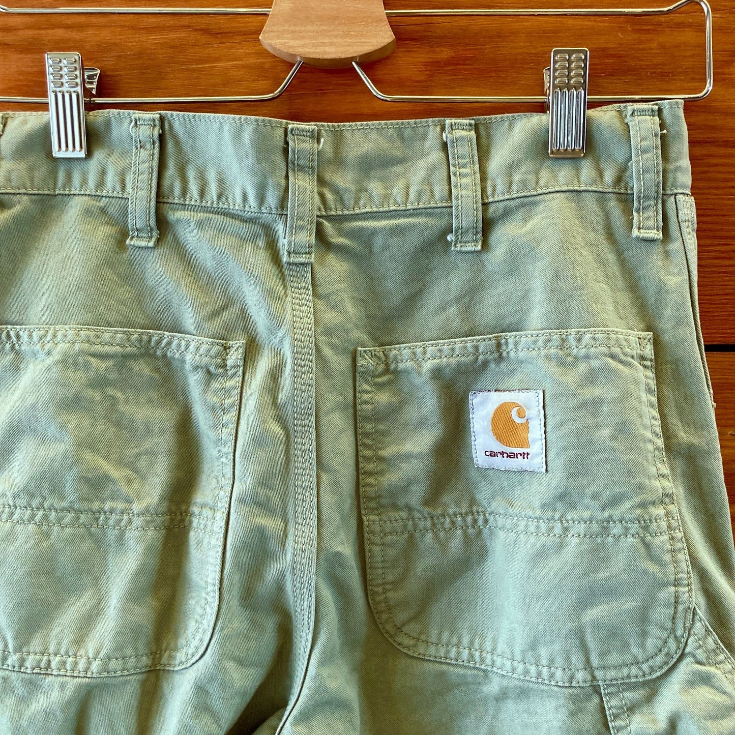 Carhartt Pale Spearmint Fade WIP Single Knee Pants - Size 26 - 0312IG