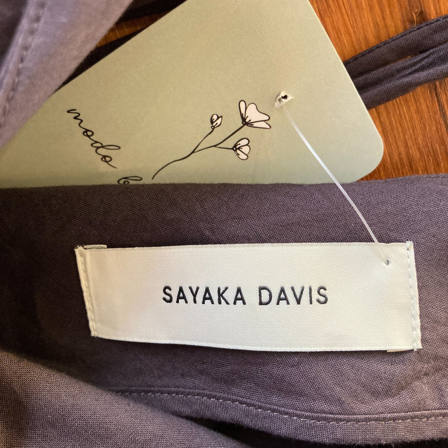 SAYAKA DAVIS New York Eggplant Purple Tucked Cocoon Dress - Size XS - 1105AR