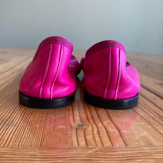 Repetto $425 Dark Pink Cendrillon Ballet Flats Shoes - Size 39 / 8 - 0306CH