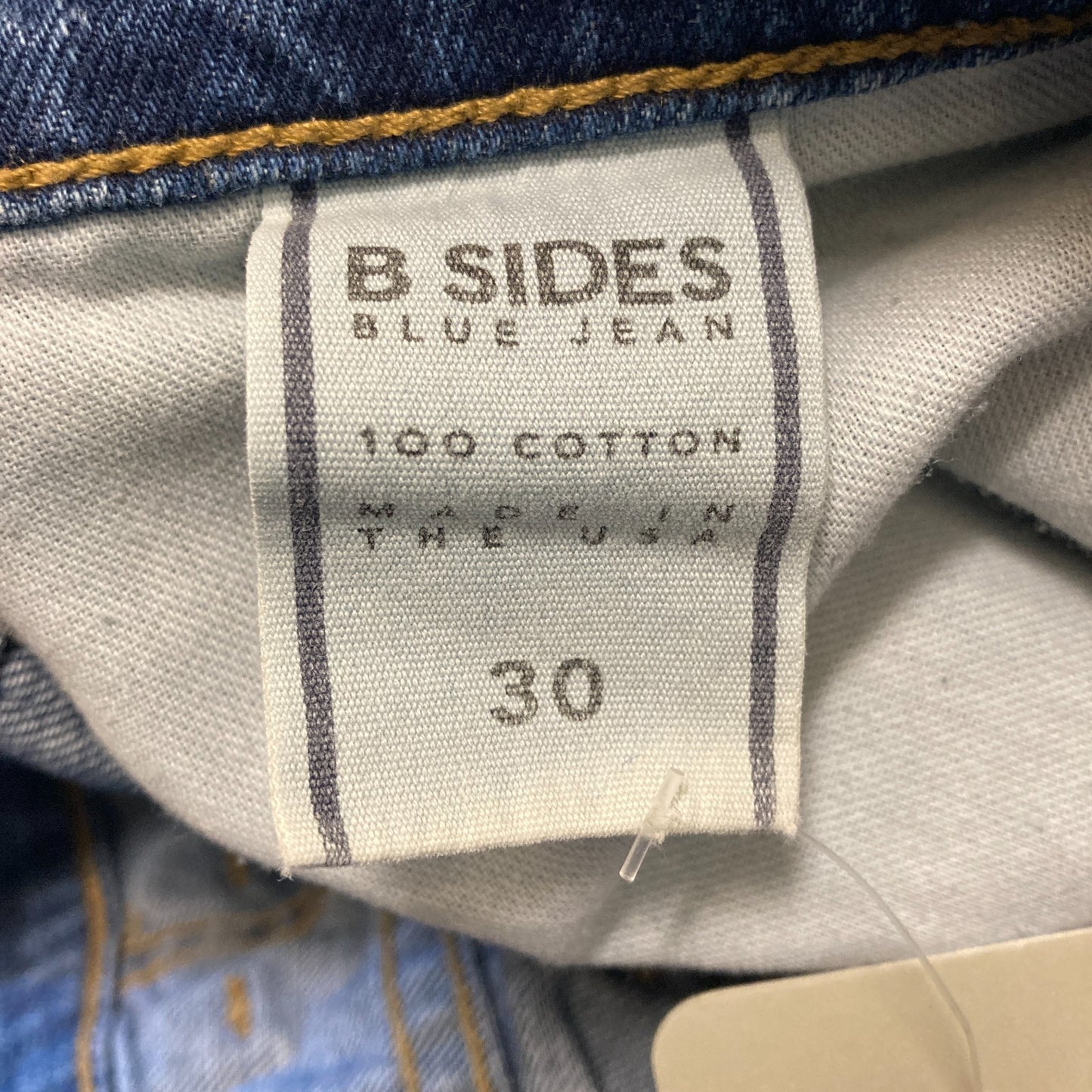 B Sides Plein Relaxed Straight Jeans Blue High Rise Jeans - Size 30 - 1105AR