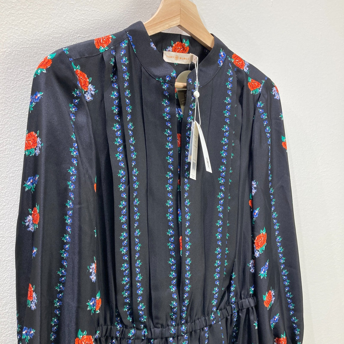 Tory Burch $598 Black Heirloom Striped Long Sleeve Dress - Size 4 - NEW - 1017SC