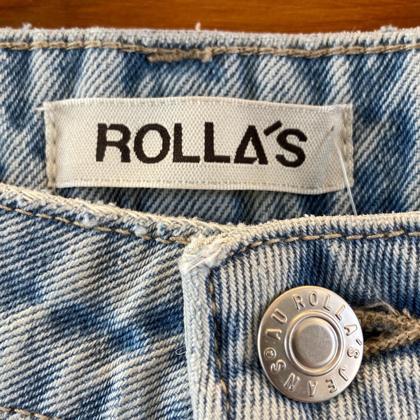 Rolla's Light Wash Button Fly High Rise Super Loose Jeans - Size 28 - 4427SC