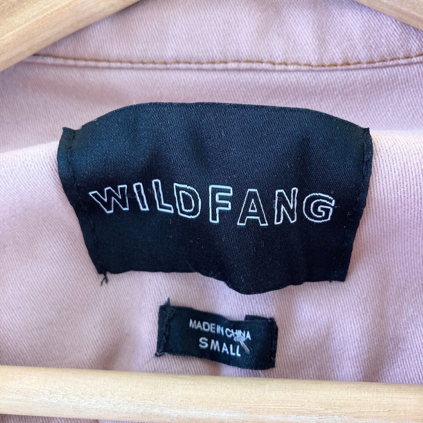S - Wildfang Soft Pink Long Sleeve Essential Coverall Womens Jumpsuit 0313AH